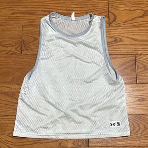 Under Armour White Mesh Tank Top